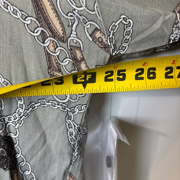 NWT Tribal LS Blouse Sage Leopard Chain in XL 16. NEW Business Casual - Picture 11 of 11